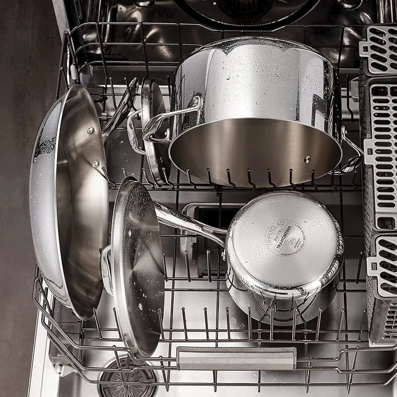 Tramontina Signature Tri-Ply Clad Stainless Steel 3-Quart Sauce Pan with — image 6