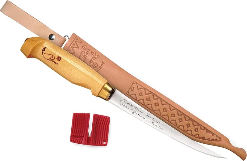Rapala 7" Fish'n Fillet Knife with Single Stage Sharpener and Sheath
