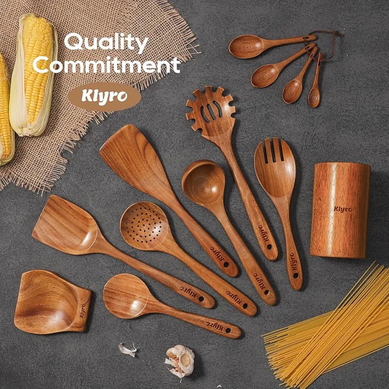 KLYRO Wooden Spoons for Cooking — image 6