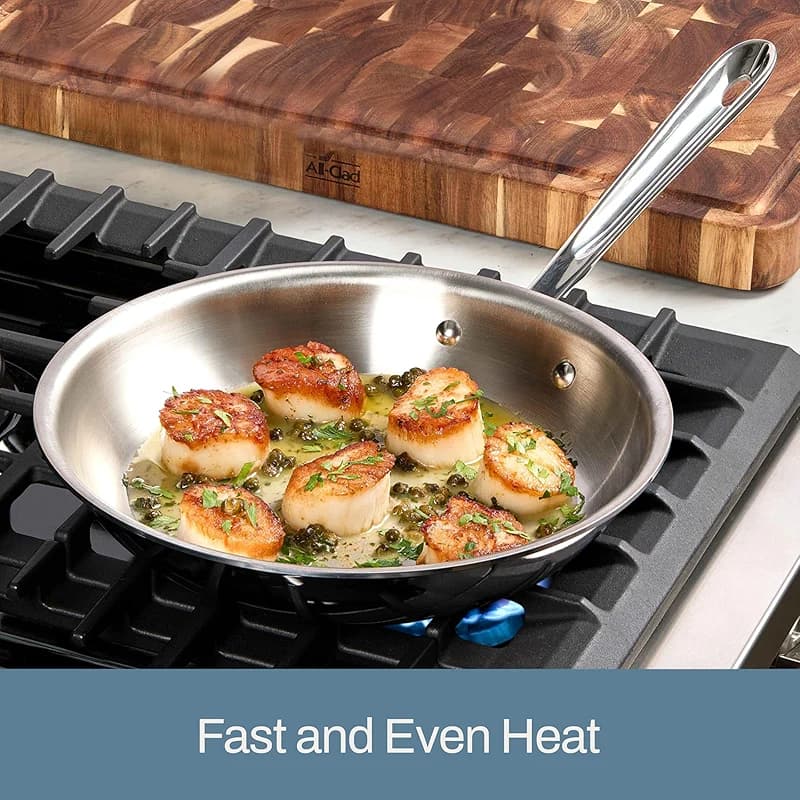 All-Clad D3® Stainless Steel 10 inch Frying Pan- Made in the USA- The — image 4