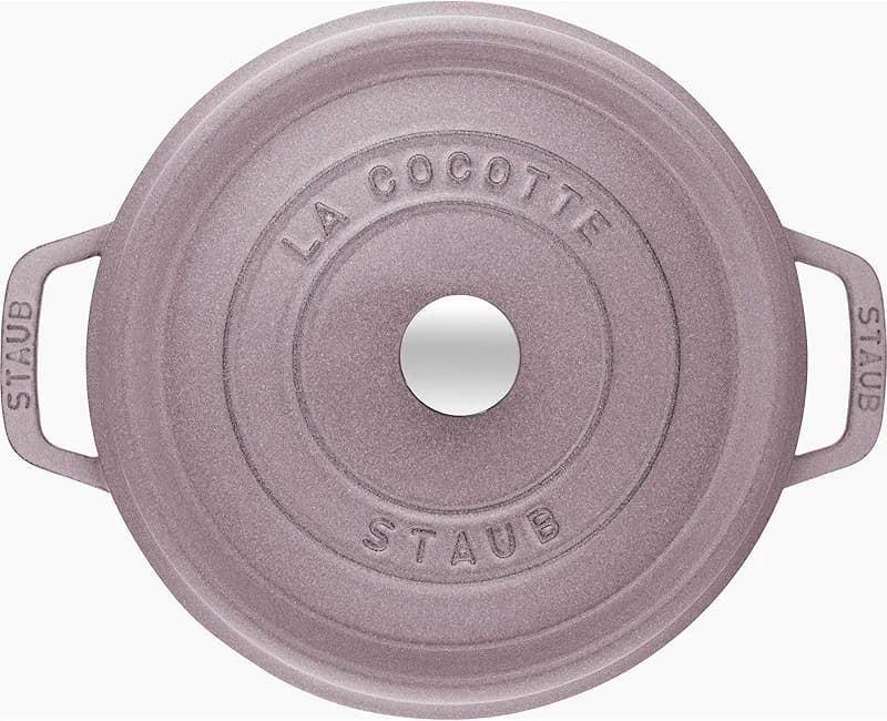 STAUB Cast Iron 4-qt Round Dutch Oven - Lilac — image 2