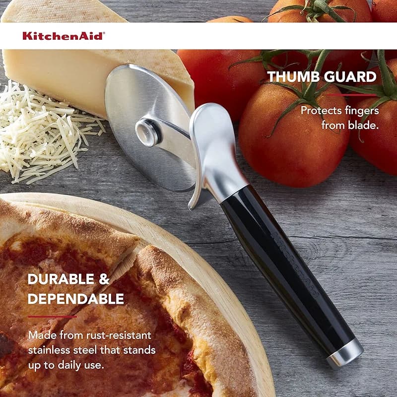 KitchenAid Classic Pizza Wheel with Sharp Blade For Cutting Through Crusts — image 4