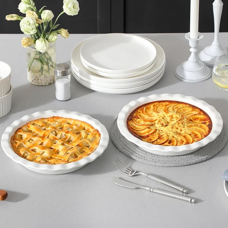 MALACASA Ceramic Pie Pan — image 4