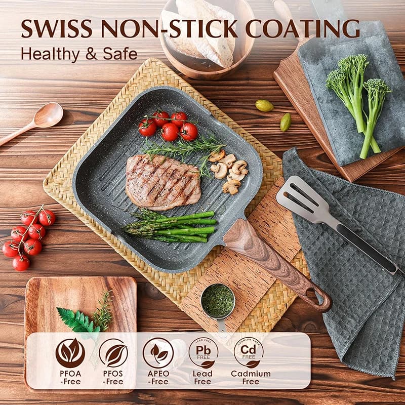 SENSARTE Nonstick Grill Pan for Stove Tops — image 8