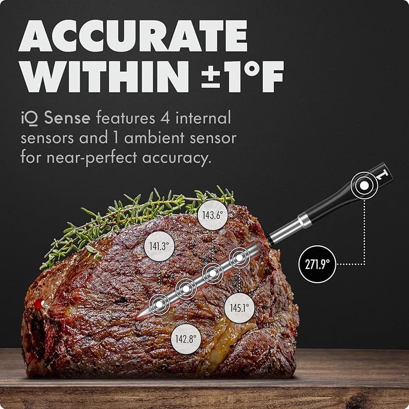 CHEF iQ Sense | Smart Wireless Meat Thermometer | 2 Ultra-Thin Probes | — image 5