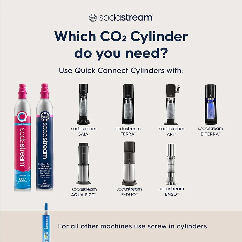 sodastream Terra Sparkling Water Maker Bundle in Black - includes 3-Pack