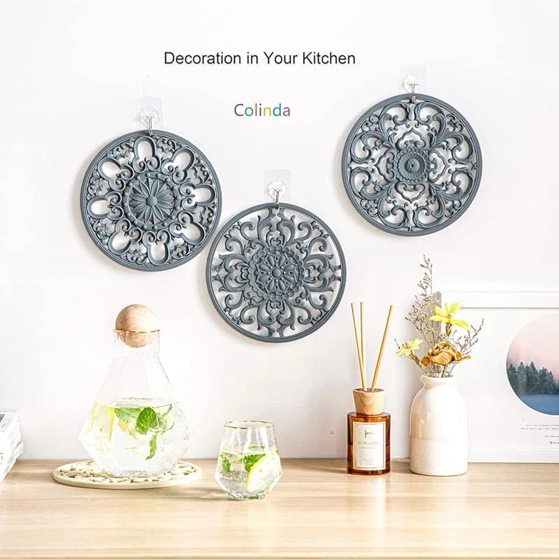 Extra Thick Silicone Trivet Mat for Hot Dishes